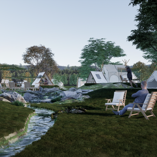 宜兴窑湖小镇夜鹰溪谷