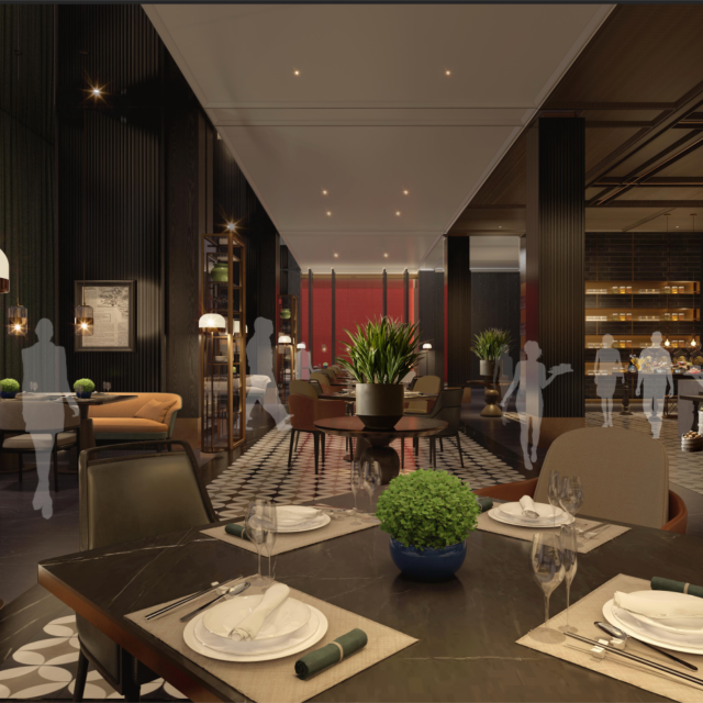 濮院永乐里精品酒店二层全日制餐厅